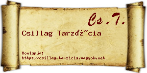 Csillag Tarzícia névjegykártya